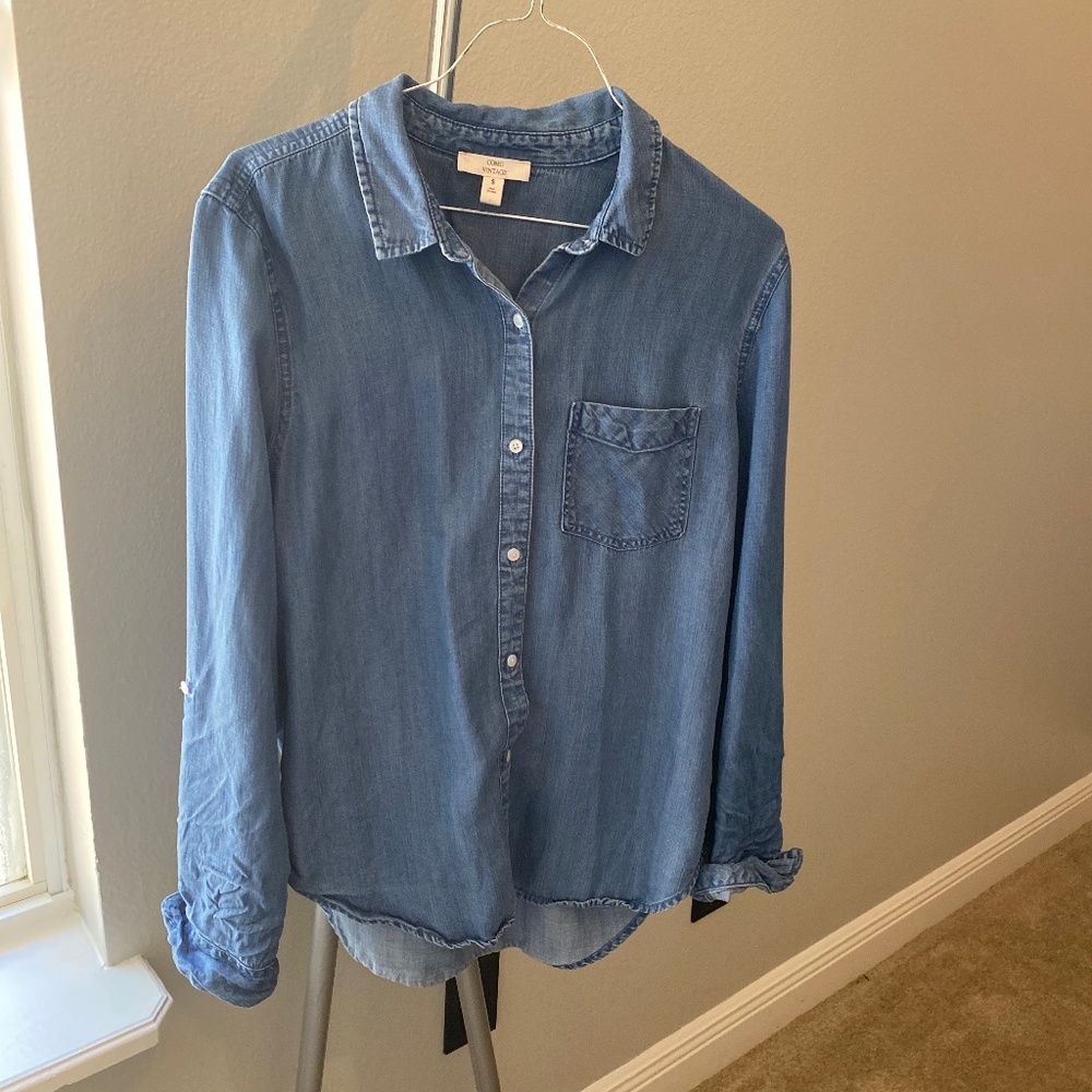 Como vintage denim shirt size small